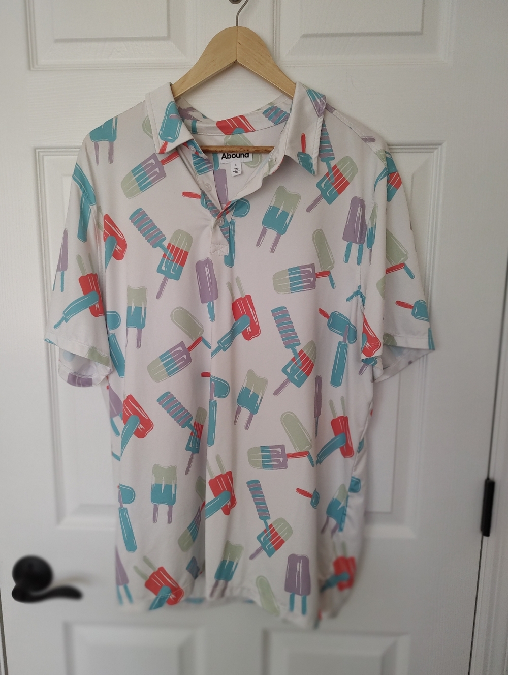 Abound Icy Pop Polo Golf Shirt Novelty Summer L